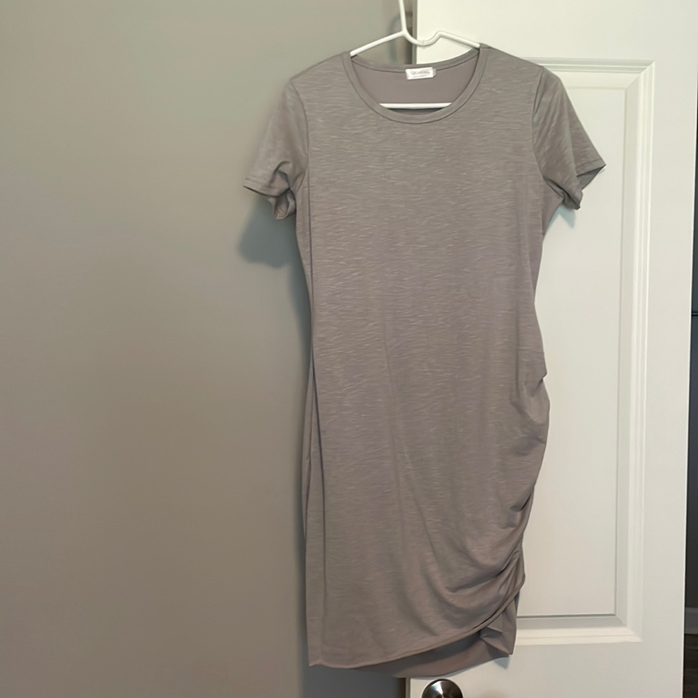 Gray mini dress